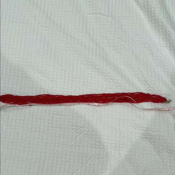 Elegant Red Beaded Necklace - Picture 4 of 4